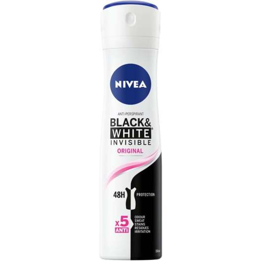 Nivea deo spray invisible black & white clear 150 ml