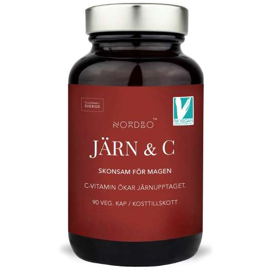 Nordbo Järn & C-vitamin 90 kap