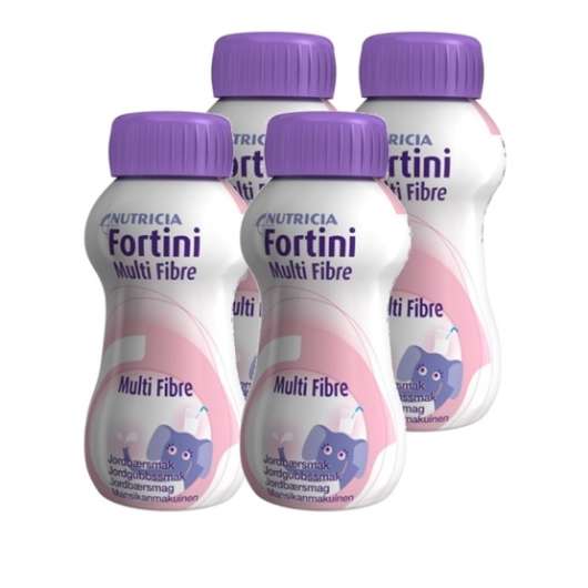 Nutricia Fortini Multi Fibre Jordgubb 4 x 200 ml
