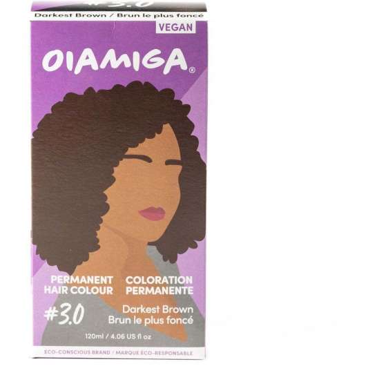 Oiamiga Permanent Hair Colour Darkest Brown