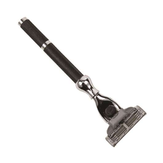 Parker Shaving 42M - Black & Chrome Mach 3 Compatible Handle Razor