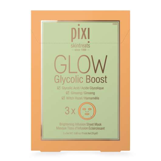 PIXI Glow Tonic Family Glow Glycolic Boost Sheet Masks