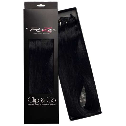 Poze Hairextensions Clip & Go Standard Real Hair Extensions 60 cm 1N M