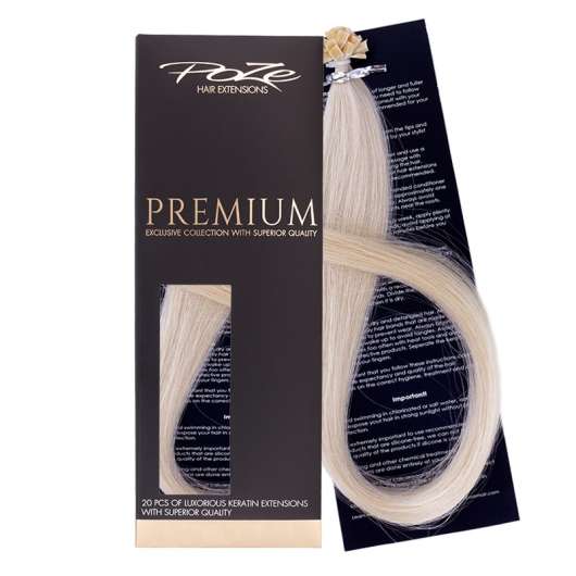 Poze Hairextensions Poze Keratin Premium Extensions 12NA Platinum 20 S