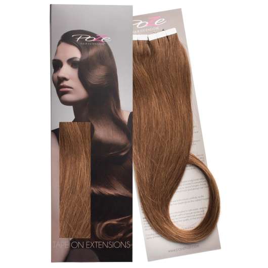 Poze Hairextensions Poze Tape On Extensions 7BN Mocca Brown 4 cm/bit 6