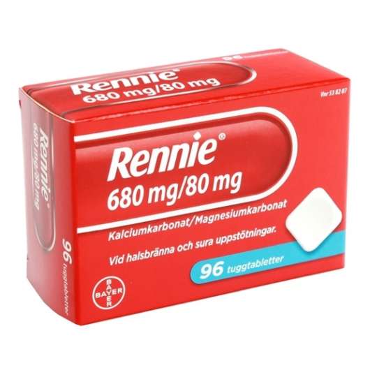Rennie Tuggtablett 680 mg/80 mg 96 st