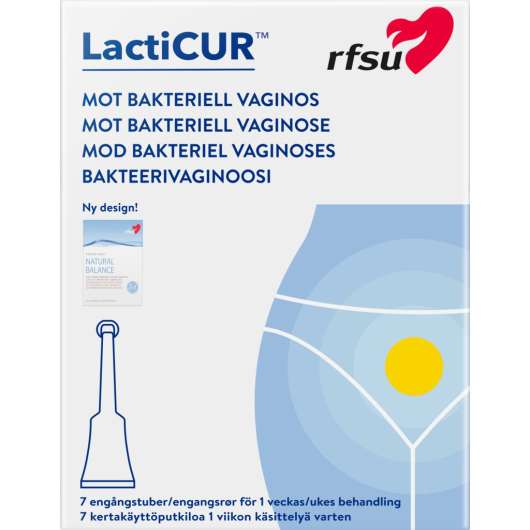 RFSU LactiCUR Mot Bakteriell Vaginos 7 engångstuber