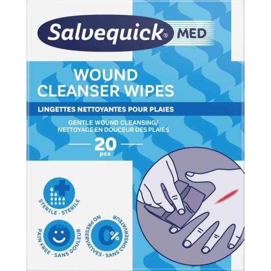 Salvequick MED Wound Cleanser Wipes 20 st