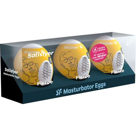 Satisfyer Masturbator Egg Set Fierce 3 st