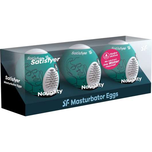 Satisfyer Masturbator Egg Set Naughty 3 st