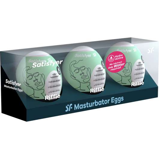 Satisfyer Masturbator Egg Set Riffle 3 st