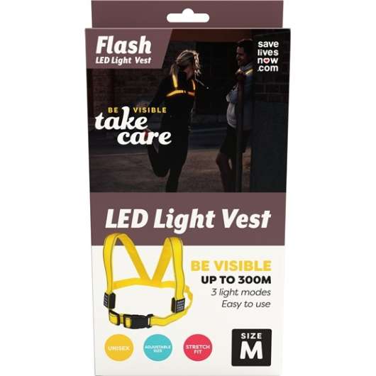 Save Lives Now Flash LED Light Vest M
