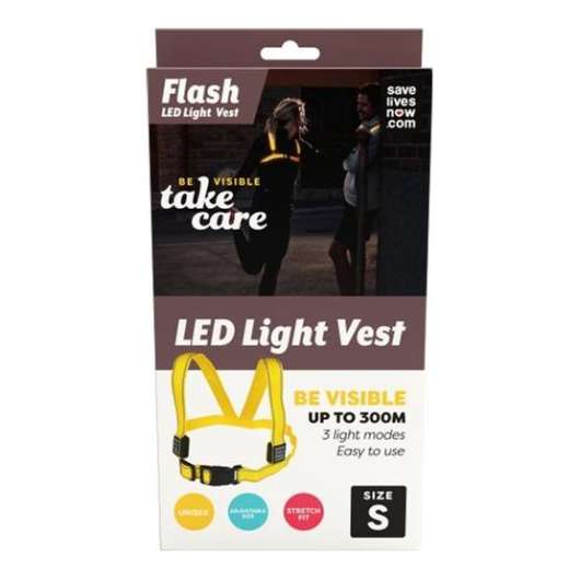 Save Lives Now Flash LED Light Vest S