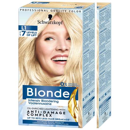 Schwarzkopf Blonde L1 Intensiv Blondering-2 pack