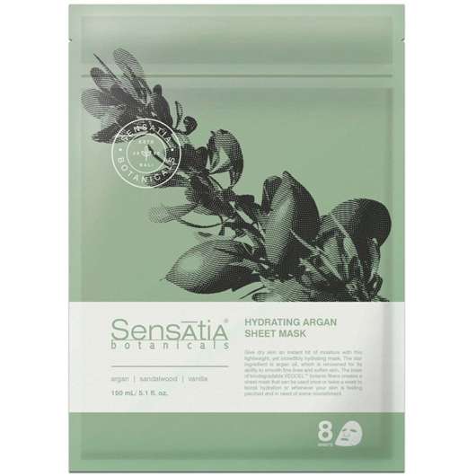 Sensatia Botanicals Hydrating Argan Sheet Mask – 8 masks