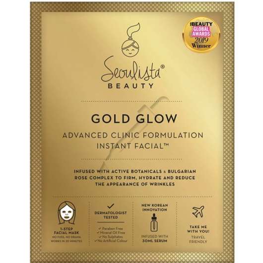 Seoulista Beauty Gold Glow Instant Facial™ Advanced Clinic Formulation