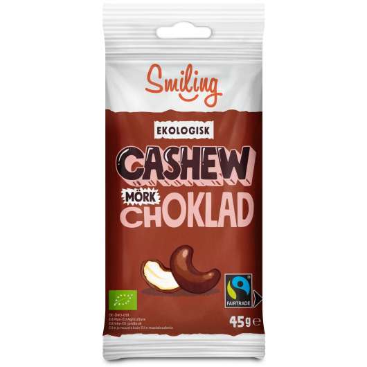 Smiling Cashew Mörk Choklad  45 g