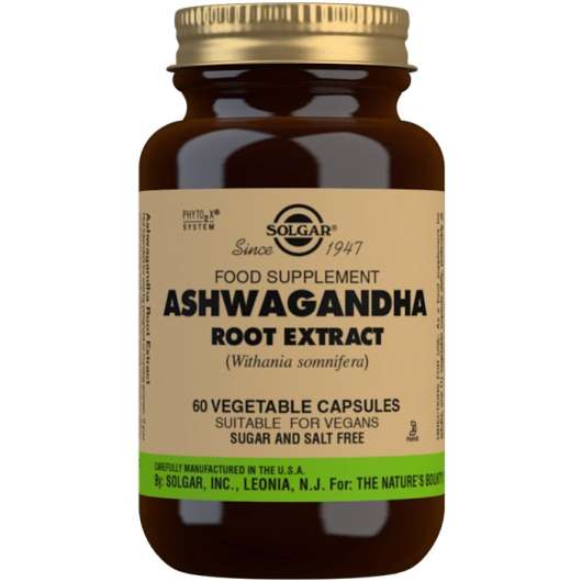 Solgar Ashwagandha Root Extract Vegetable Capsules 60 st