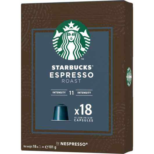 STARBUCKS Kaffe Espresso Roast 18p