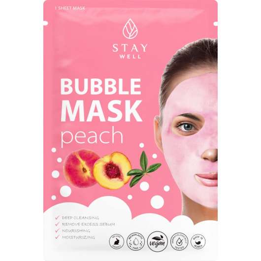Stay Well Deep Cleansing Bubble Mask Peach 1 pcs 20 g