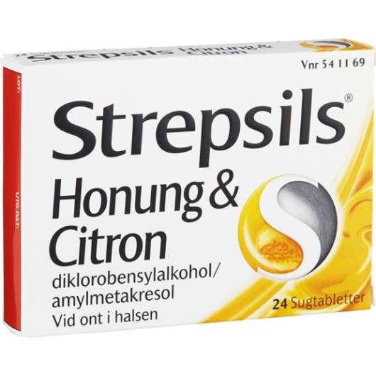 Strepsils Honung & Citron Sugtablett 24 st