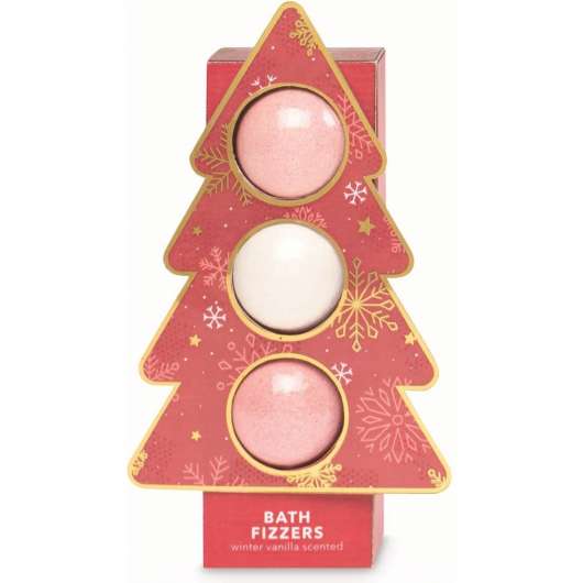 Treffina Jingle All The Way Bath Fizzers Gift Set (Red, Green or Blue)