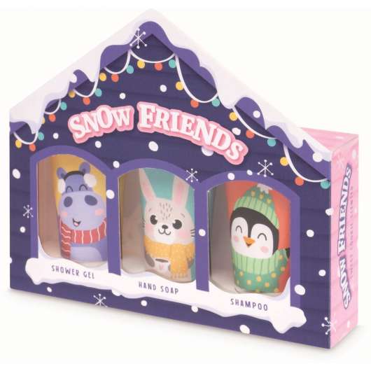 Treffina Snow Friends Shower Gel, Hand Soap & Shampoo Gift Set