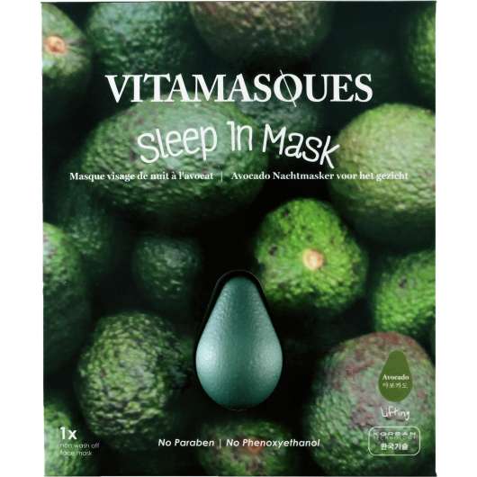 Vitamasques avocado sleep in mask - half shape 4 ml