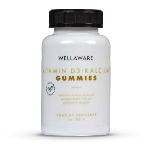 WellAware Vitamin D3 och Kalcium Gummies  60 st