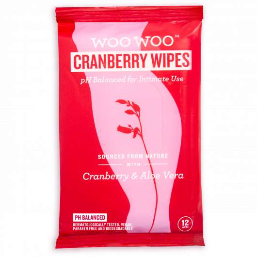 WOOWOO Cranberry & Aloe Vera Initmate Wipes