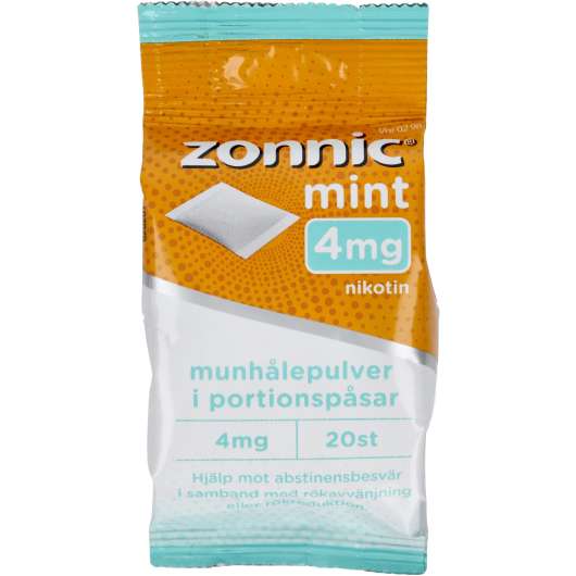 Zonnic Mint Munhålepulver Portionspåse 4mg 20 st