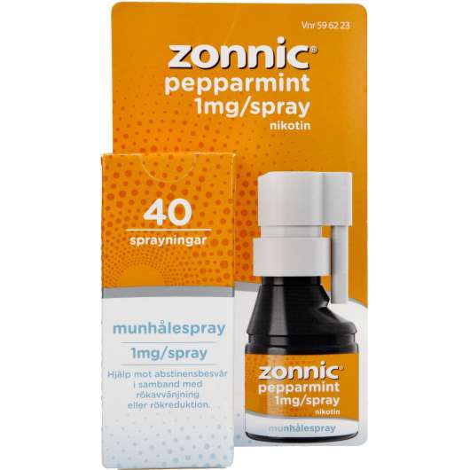 Zonnic Pepparmint Munhålespray 1mg 40 doser 40 st