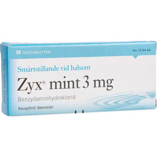 Zyx Mint Sugtablett 3mg 20 st